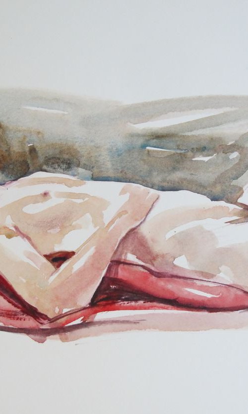 reclining female nude by Rory O’Neill