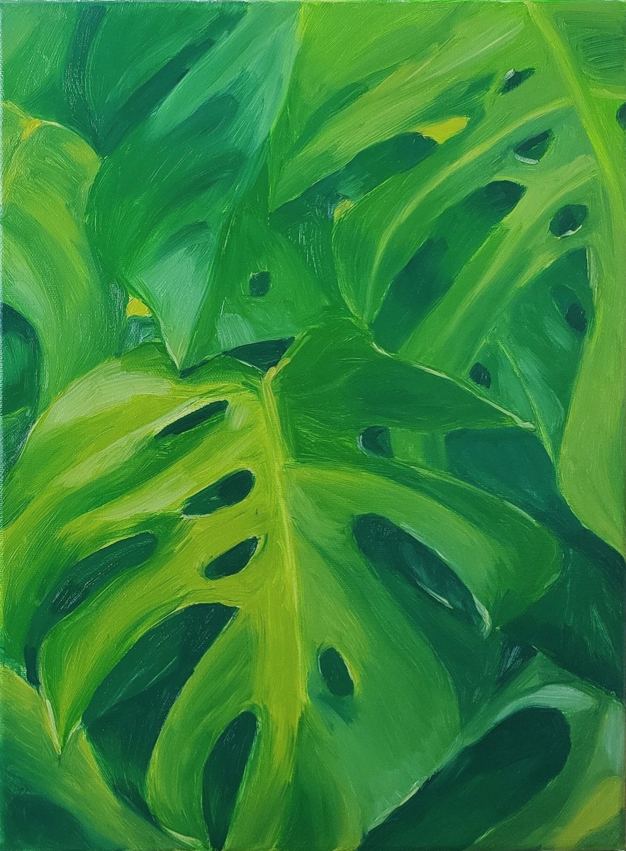 Monstera leaves 1 by Assol Kovtun