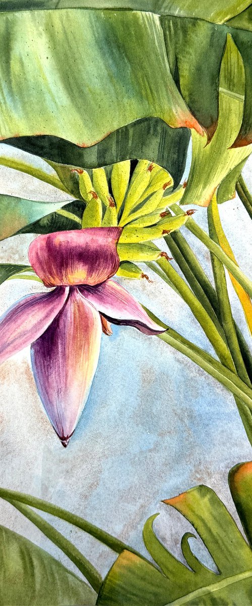 Tropical world Painting by Yuliia Prokopchuk