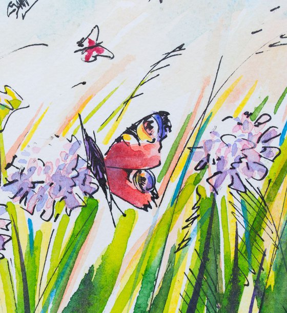 Butterflies in the Meadow - Commissioned artwork