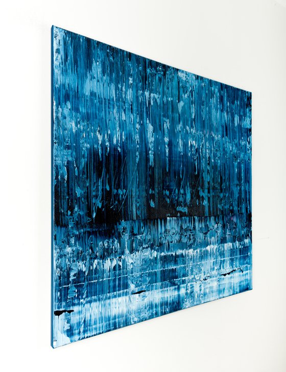 Blue abstract painting BF312
