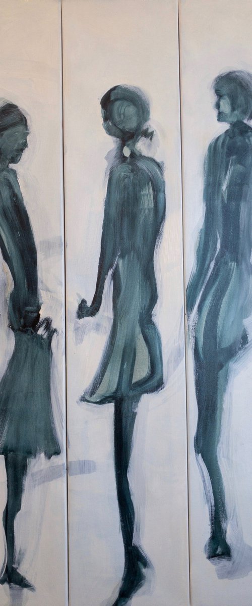 Post Scriptum 400. Triptych by Romuald Mulk Musiolik