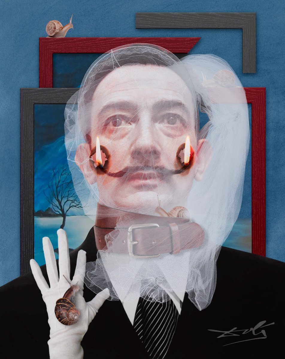 Portrait of Salvador Dali (No:5) by Tan Tolga Demirci