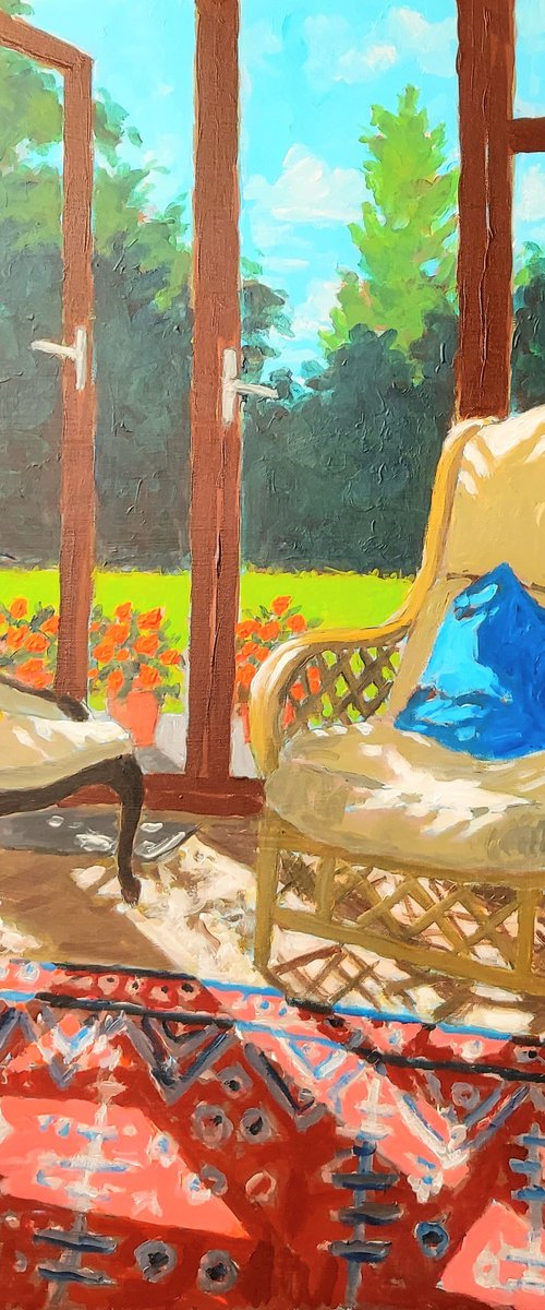 Sunshine in conservatory by Colin Ross Jack