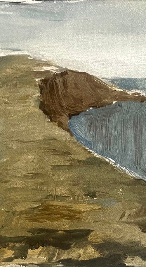 Cliff by the sea by Irina Zelenina