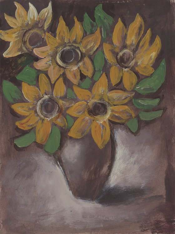 Five Sunflowers