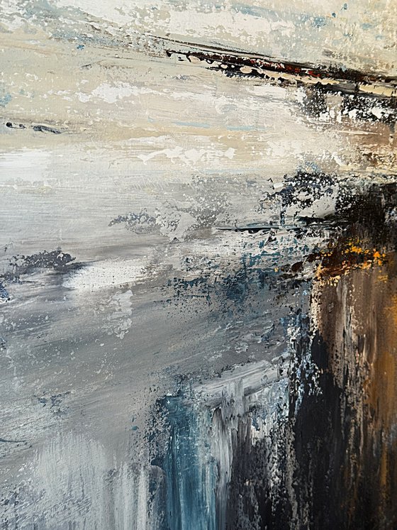 Large Abstract Seascape-Celestial Shoreline