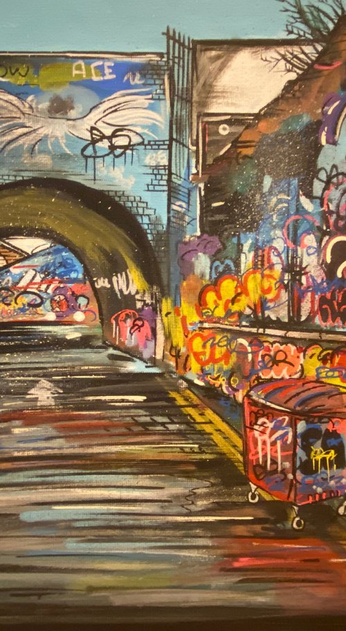 Tunnel Original on canvas board by John Curtis