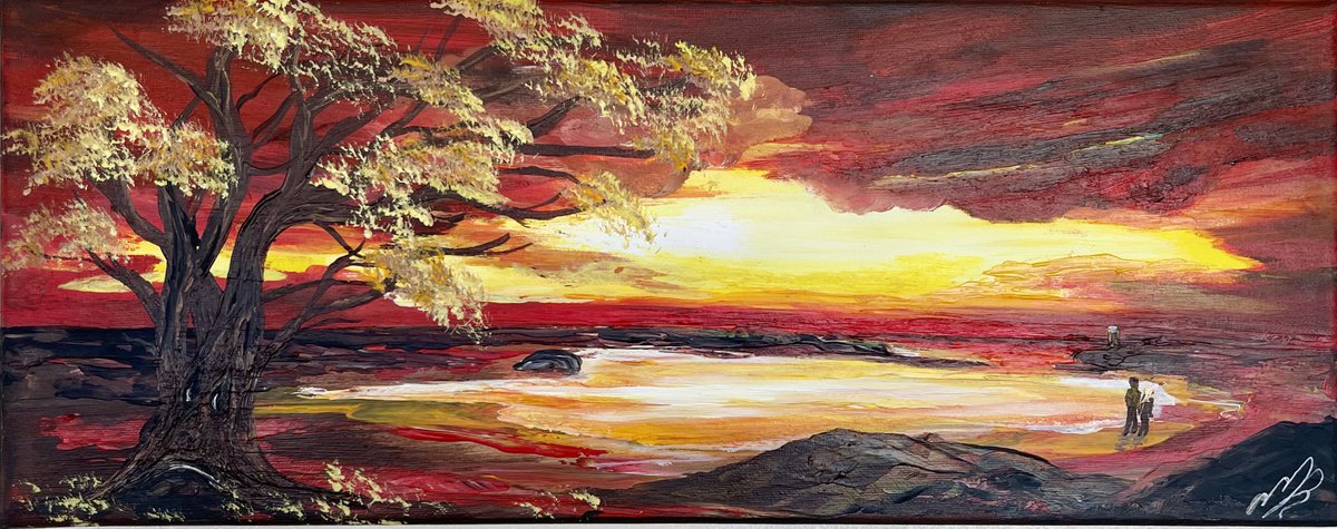 Sunset over the Bay by Marja Brown