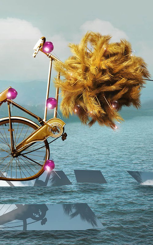 Bicycle Feather Wheel by Vanessa Stefanova
