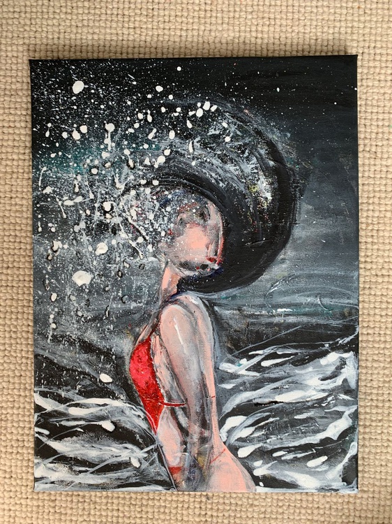 Water Spray Ocean Artwork For Sale Original Blac Artfinder