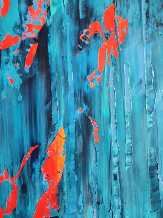 Wash away the pain- XXL abstract painting