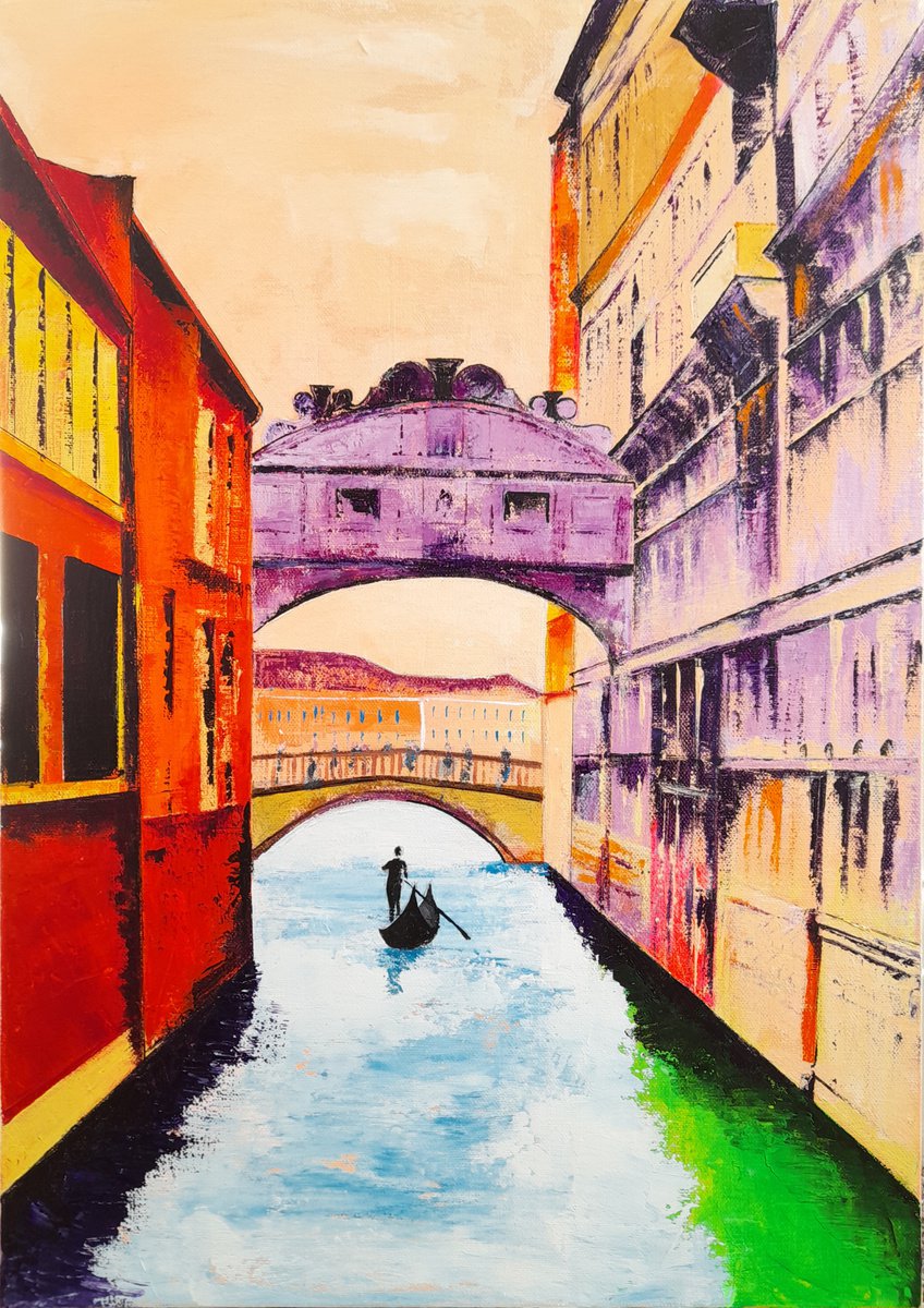 Bridge of sighs, Venice by Bryan John