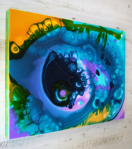 Mariana - Contemporary Abstract Acrylic Ink and Resin