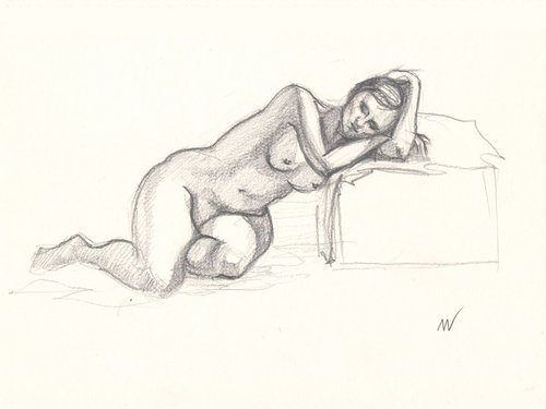 Sketch of Human body. Woman.70 by Mag Verkhovets