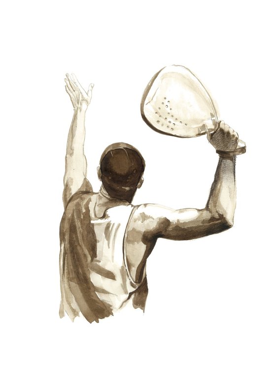 Padel Player Volodia 2 drawing