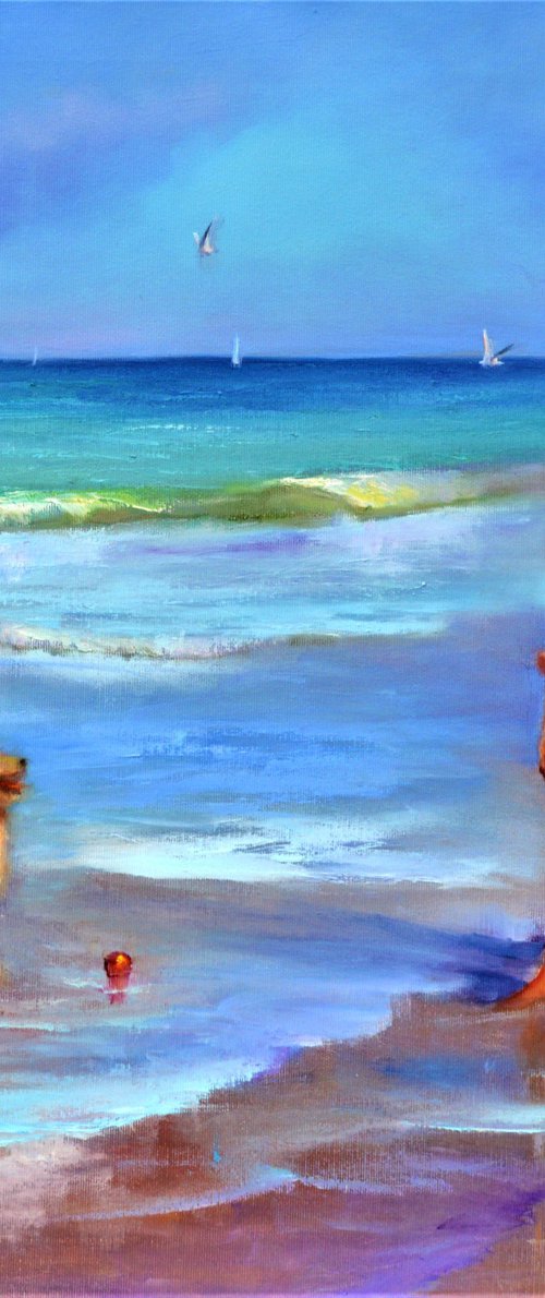 Seaside Play by Elena Lukina