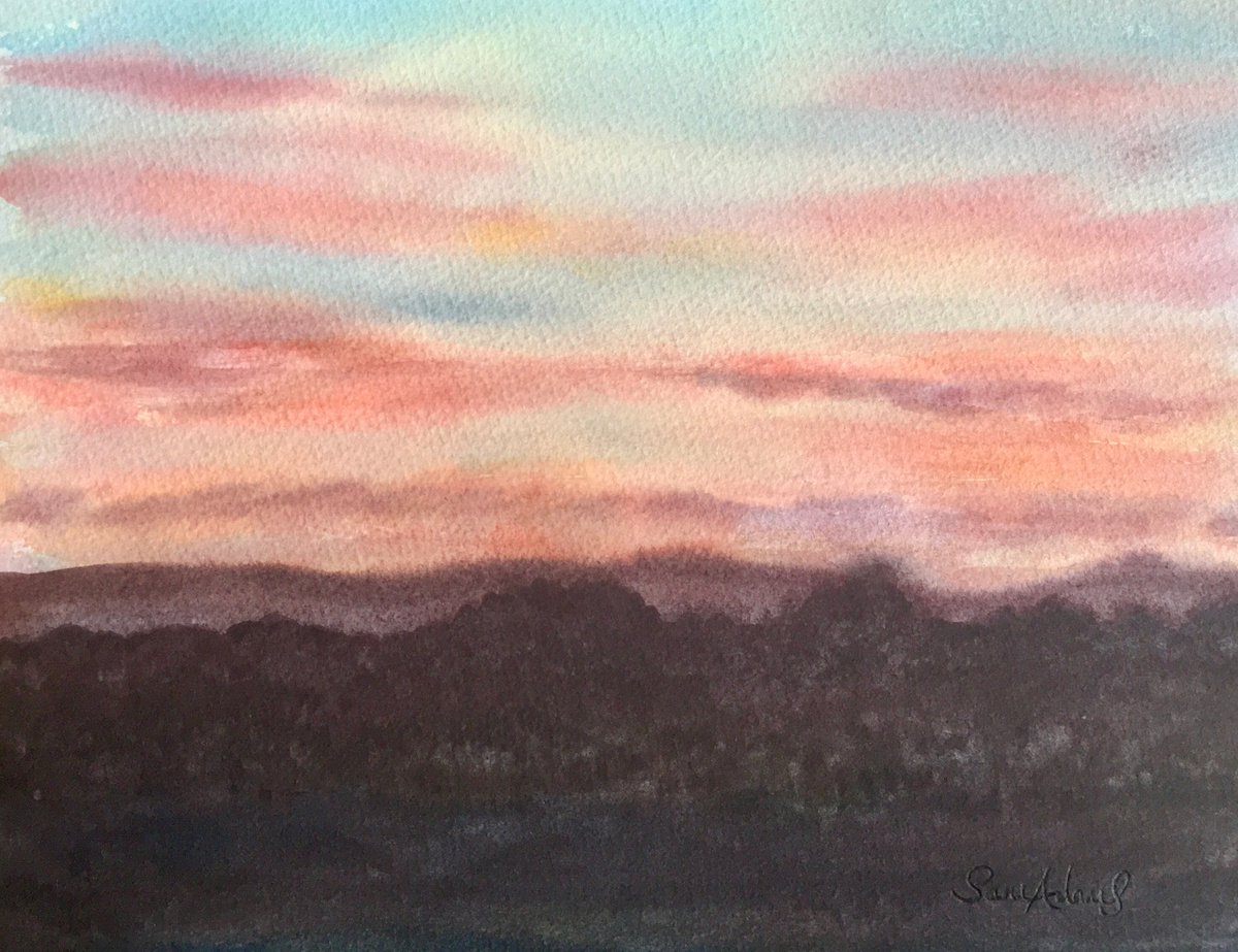 Before the sun comes up by Samantha Adams professional watercolorist