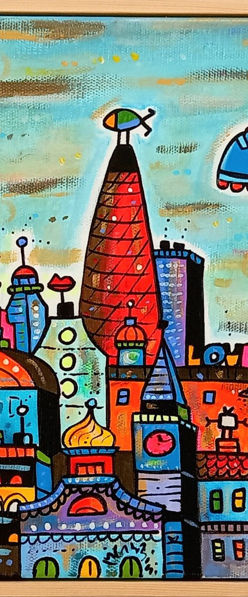 Cartoon Vibrant London by Maria Luisa Azzini