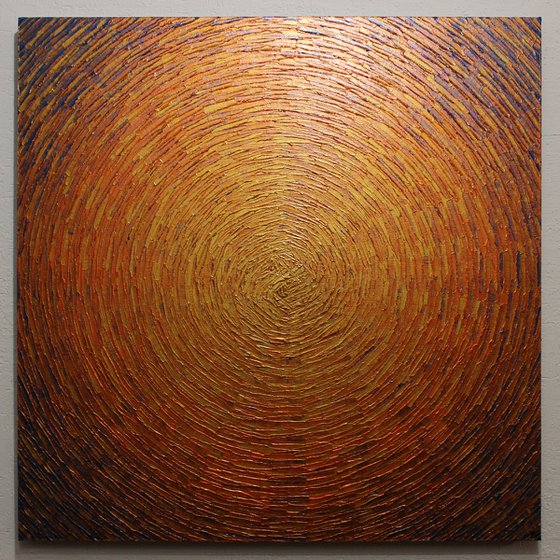 Large shine gold orange colors 2