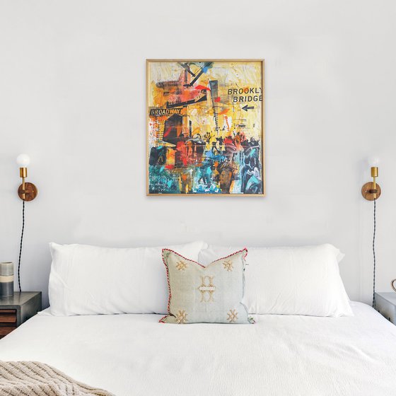 NY POP UP - Mixed media art