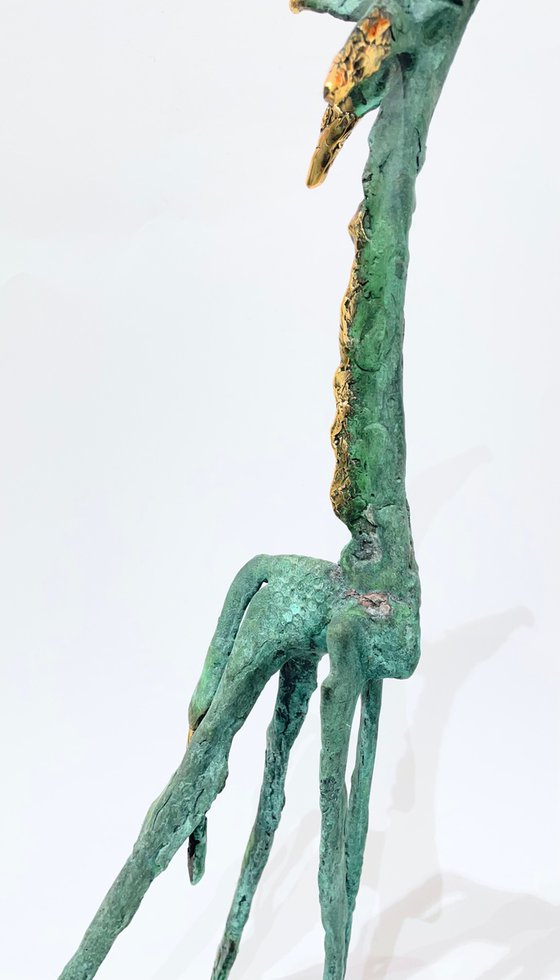 Giraffe Dreams in Amber Skies (big size)