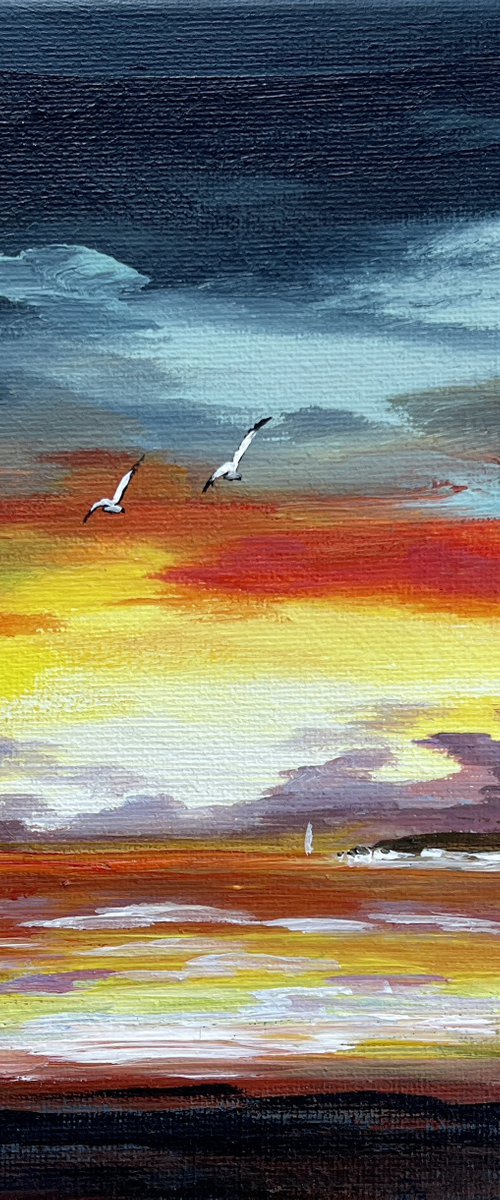 Studland Bay Sunset by Marja Brown