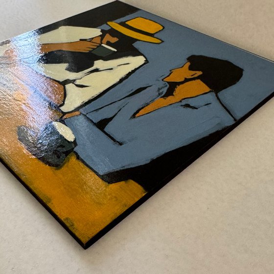 Painting "2 Men Drinking Coffee"