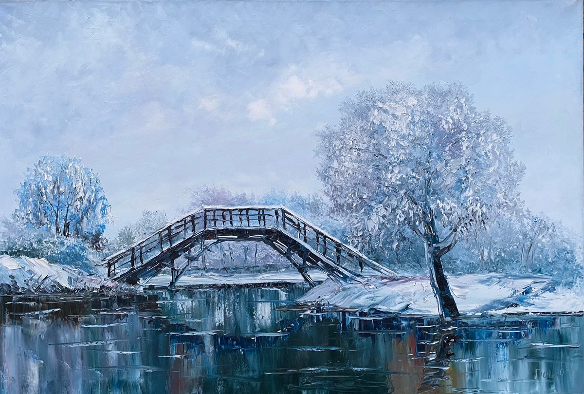 Winter landscape by Dolgor Dugarova
