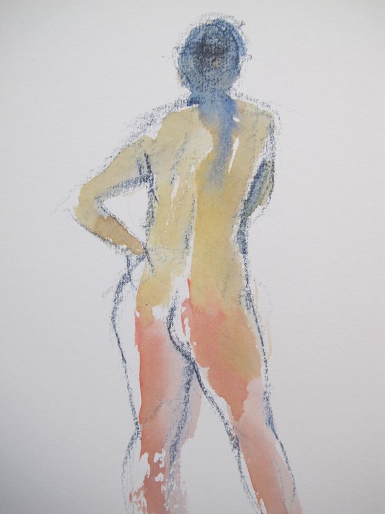 Standing female nude