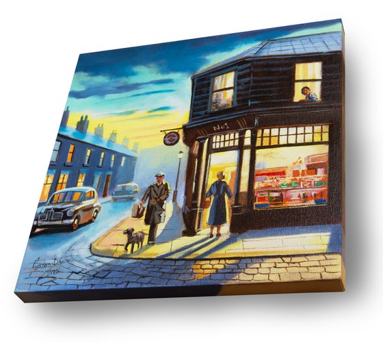 Evening by the Corner Shop