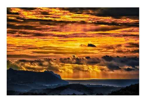 Storm 2. Sunrise Seascape Limited Edition 1/50 15x10 inch Photographic Print by Graham Briggs