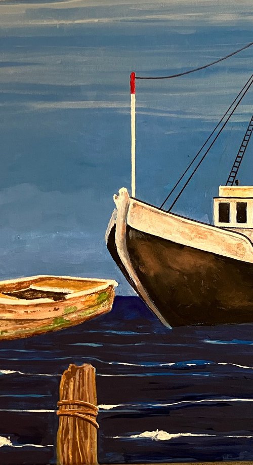 Boats Tied Up by Andrew Sabori