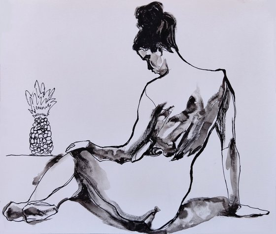 Nude With Pineapple