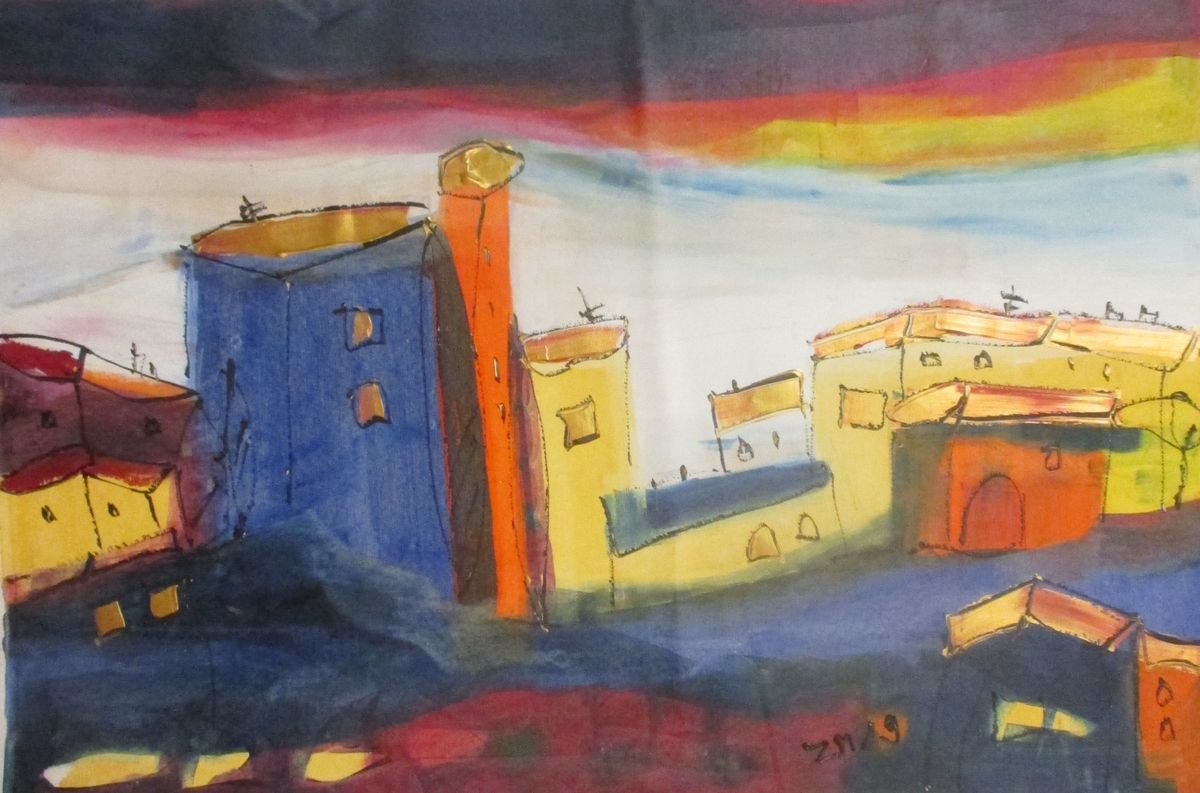 sunny Tuscany - not stretched by Sonja Zeltner-Muller