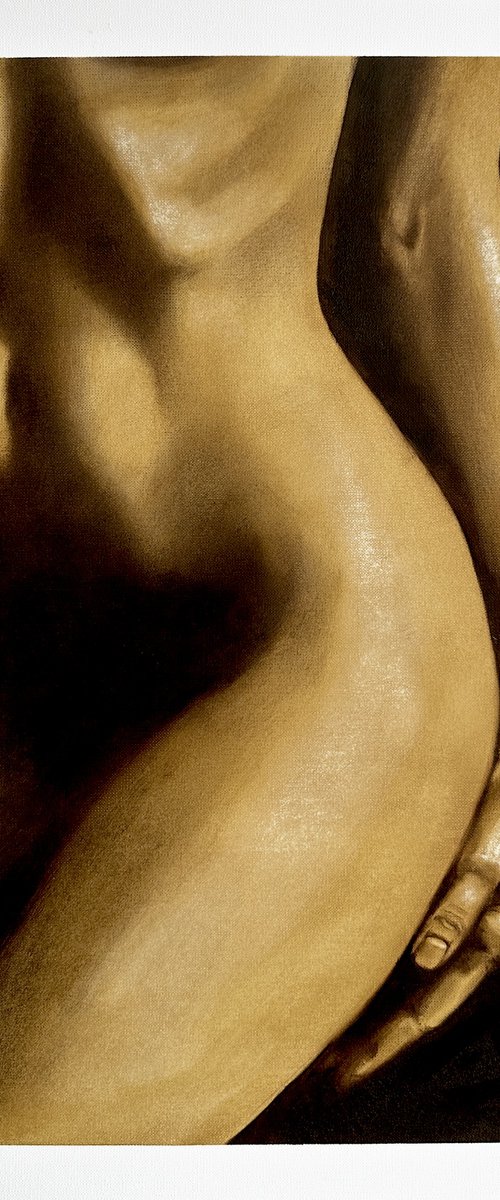 Innocent Lie II - Nude in Warm Dark Tones by Julia Shilo