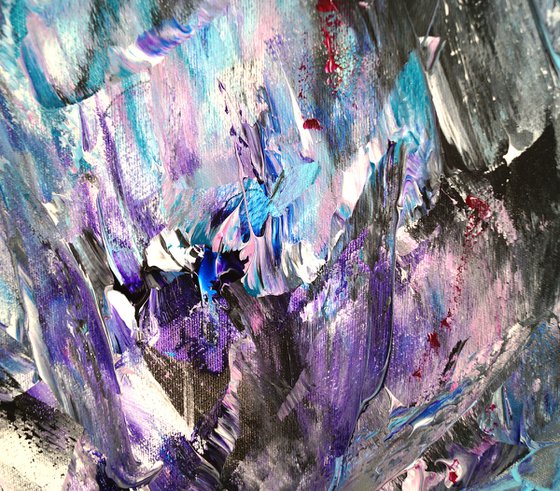 Lavender Turquoise Abstraction D 1