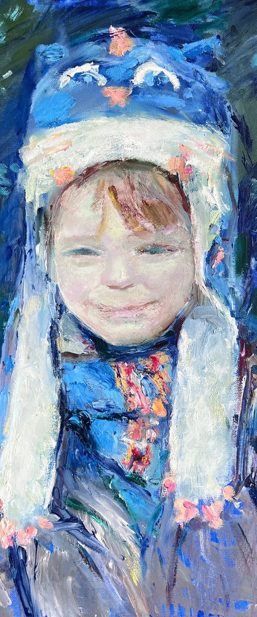 A Boy in Kitty Hat by Zakhar Shevchuk