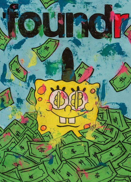 Hustler Sponge Bob ft. Foundr cover by Carlos Pun Art
