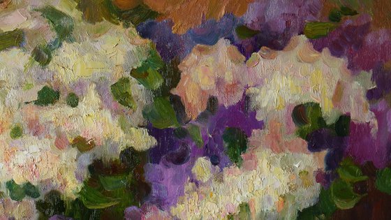 Abstract painting - Lilacs painting #2