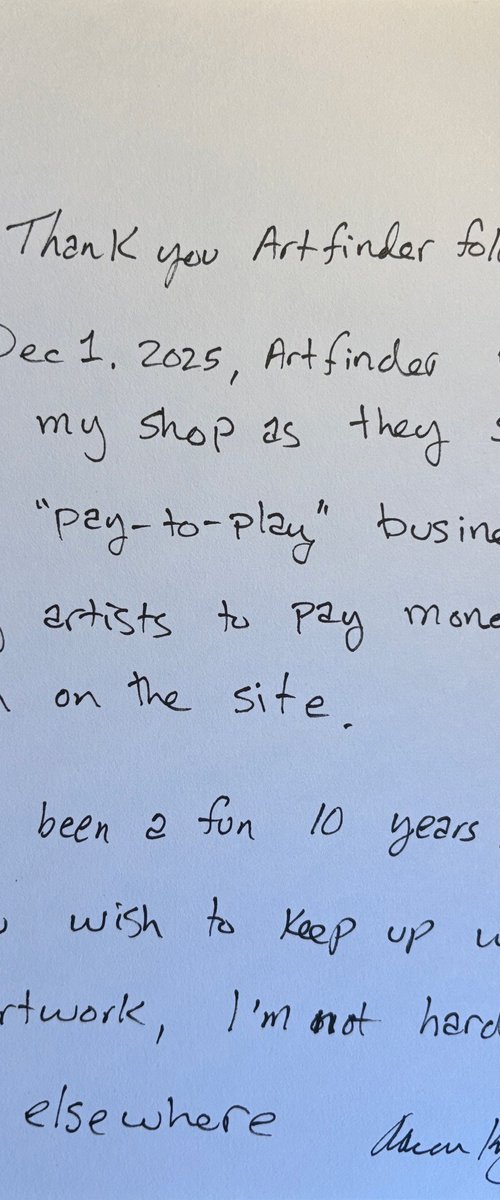 Goodbye Artfinder by Aaron Knight