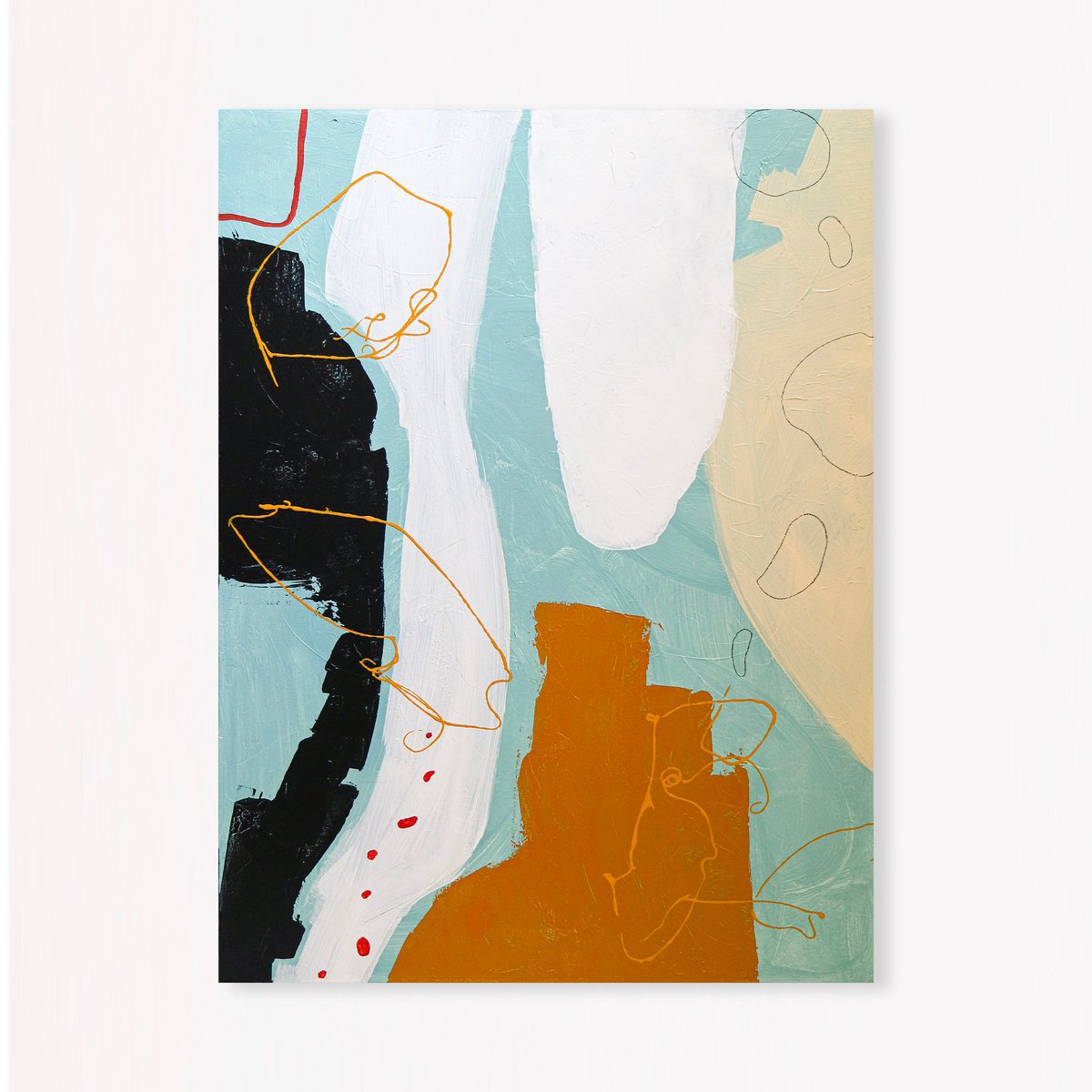 Abstract Acrylic Painting By Hyunah Kim, 30 X 40, Irrationality, Original Artwork