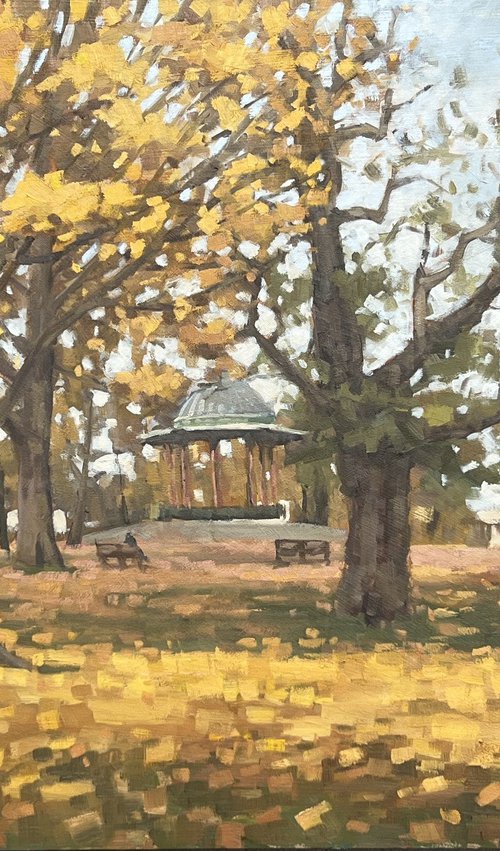 Clapham Common autumn by Louise Gillard