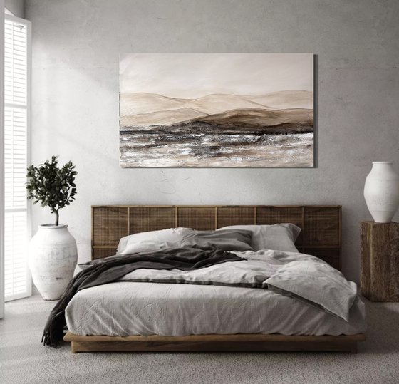 Landscape beige minimalist