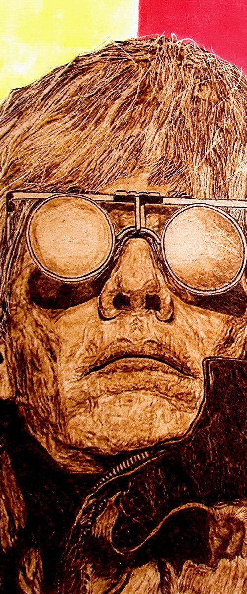 Andy Warhol by MILIS Pyrography