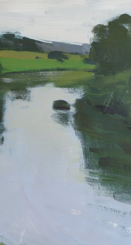 Evening on the river by Nikita Maksimchuk