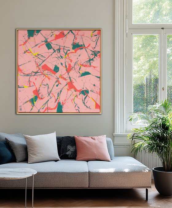 Fragments pink square