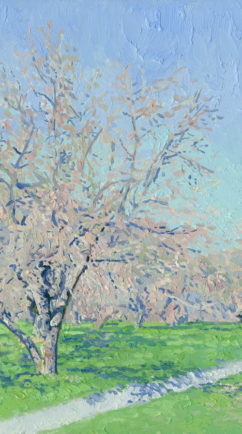 April. Worship cross in Kolomenskoye by Simon Kozhin