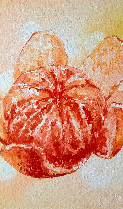 Tangerine Dream - Original Watercolour Painting by Alison Fennell