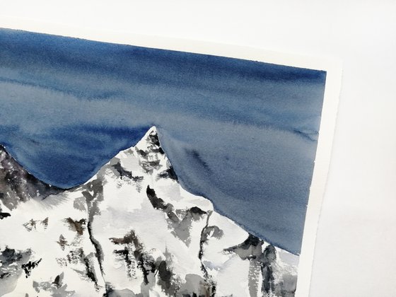 Mountains painting